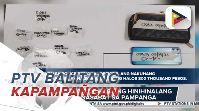 Nasa P800-K halaga ng hinihinalang shabu, nasabat sa Pampanga