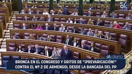 Bronca en el Congreso y gritos de "¡prevaricación!" contra el nº 2 de Armengol desde la bancada del PP
