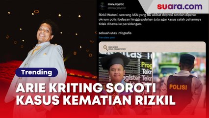 Arie Kriting Soroti Kasus Kematian ASN Lombok Utara yang Diduga Jadi Korban Pemerasan Polisi