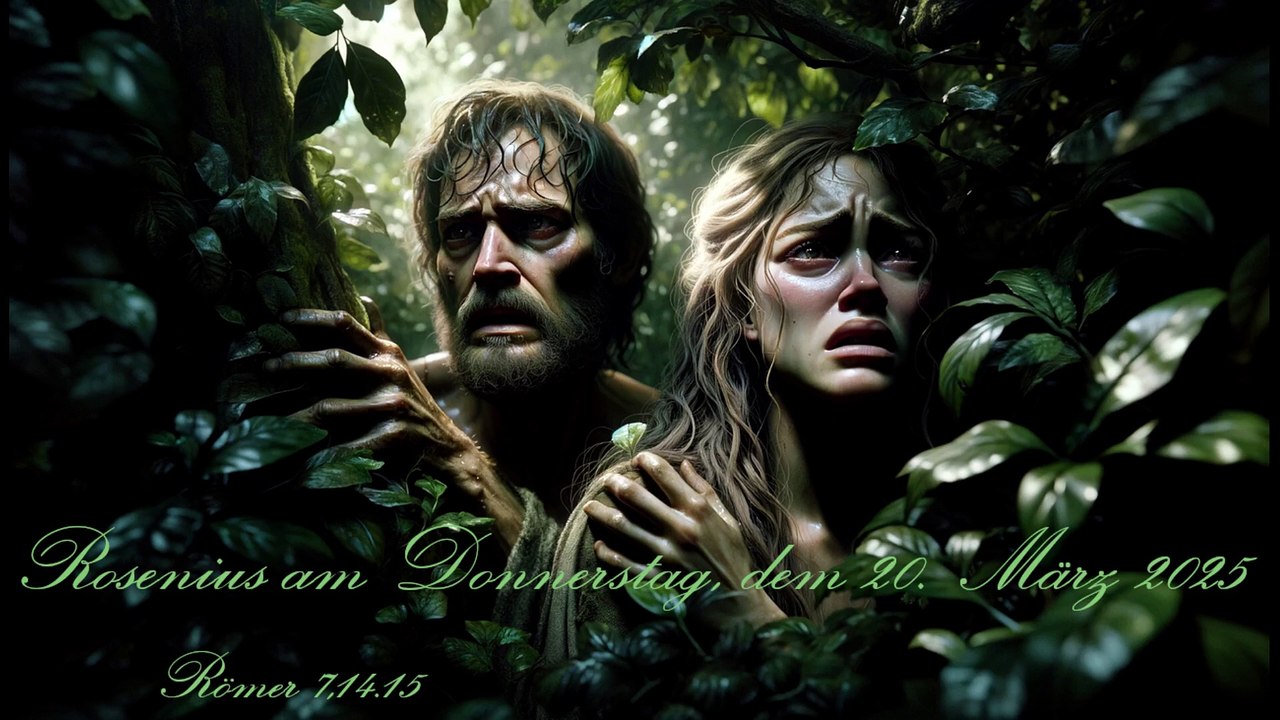 Rosenius am Donnerstag, dem 20. März 2025, zu Römer 7,14.15