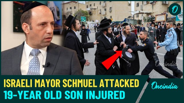Israeli Mayor Shmuel Greenberg attack|Car vandalized as anti-Zionist extremists seize the scene