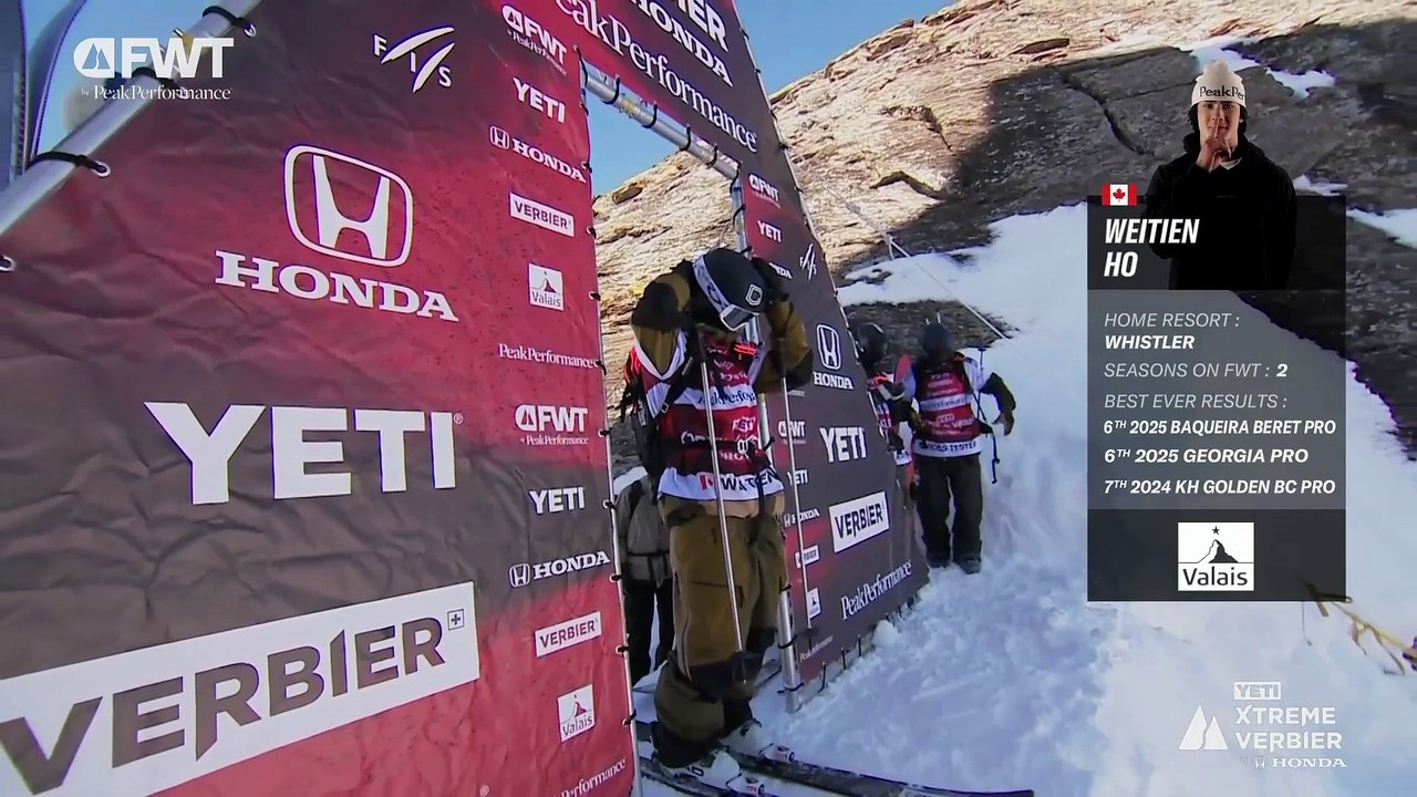 Weitien Ho Ski Men Winning Run - 2025 YETI Xtreme Verbier by Honda