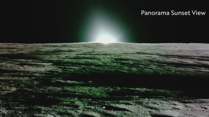 Así es la puesta de sol en la luna que grabó 'Blue Ghost'