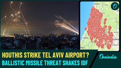 Houthis Ballistic Missiles Pound Tel Aviv's Ben Gurion Airport |Israelis Run in Panic|Shocking Video