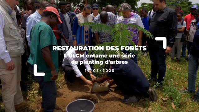 Restauration des forêts : ULCM Abidjan lance une série de plantations d'arbres pour un avenir plus vert