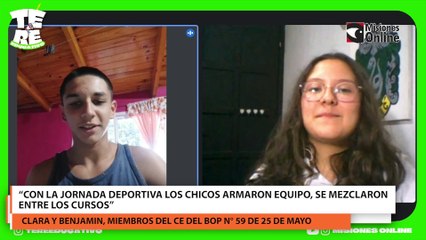 Con la jornada deportiva los chicos armaron equipo, se mezclaron entre los cursos