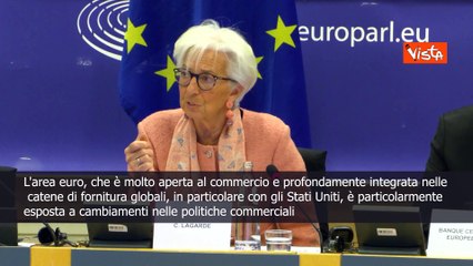 Lagarde (Bce): Dazi Usa del 25% ridurrebbero crescita zona euro dello 0,3%