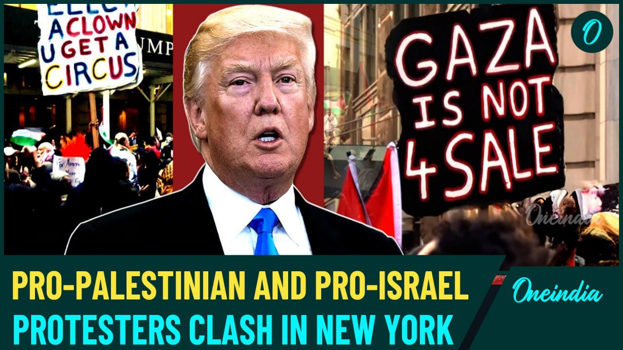 US Protests | Anti-Trump & Anti-Netanyahu Protesters March With ‘Gaza Is Not for Sale’ Banners