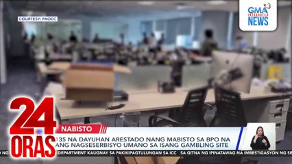 135 na dayuhan arestado nang mabisto sa BPO na ang nagseserbisyo umano sa isang gambling site | 24 Oras