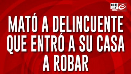 Jubilado justiciero cosió a balazos a delincuente que entró a su casa a robar