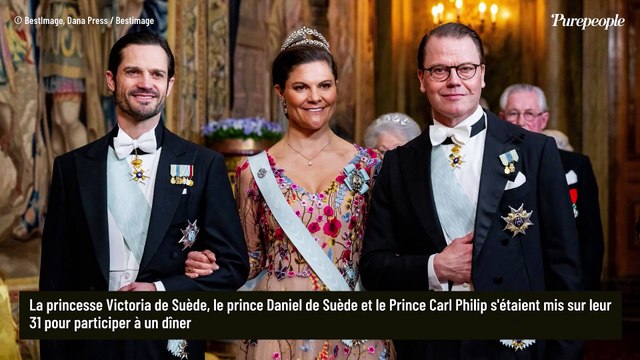 Quand les diadèmes sont de sortie : Sofia de Suède absente après l'accouchement mais son mari Carl apparaît au bras de Victoria