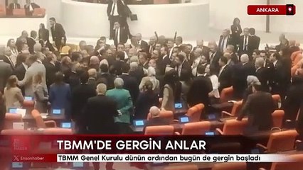 Meclis'te gergin anlar! CHP’li vekil AK Parti sırasına kolonya şişesi fırlattı