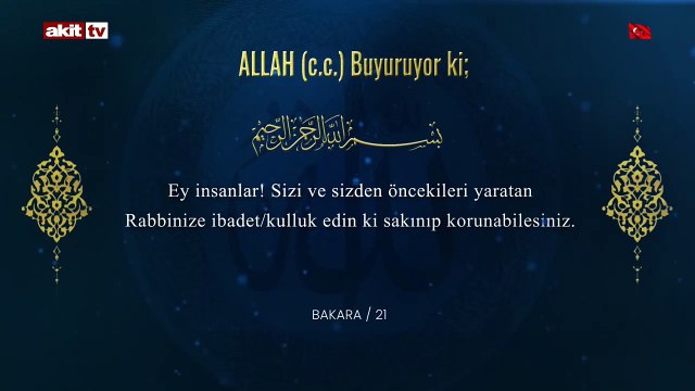 Ramazan’ın 20. günü! Bir ayet bir hadis
