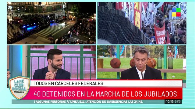 Marcha de jubilados sin incidentes pero con escándalo, gritos e insultos en el Congreso