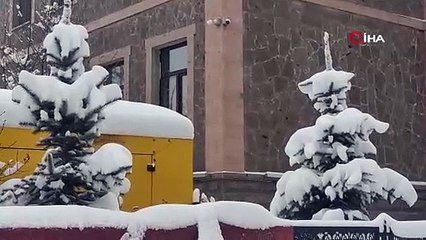 Mart ayında nefes kesen kar manzarası