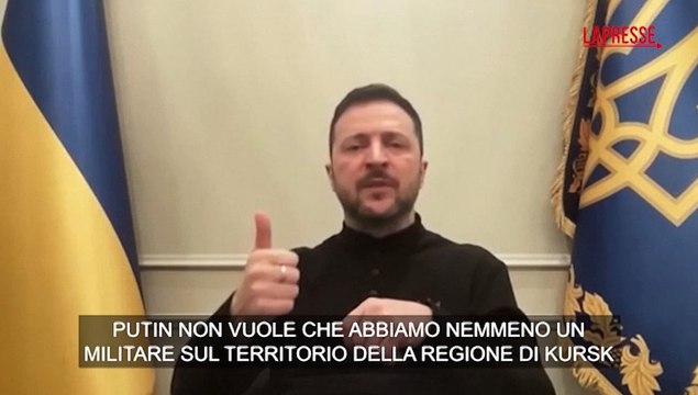 Ucraina, Zelensky sul cessate il fuoco: Putin non accetter? finch? non saremo fuori dal Kursk. Sta ammassando truppe per colpirci