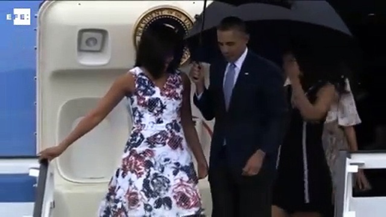 El presidente de EE.UU., Barack Obama, llega a Cuba