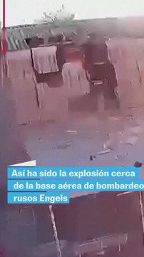 Así ha sido la explosión cerca de la base aérea de bombardeos rusos Engels