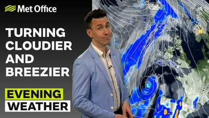 Met Office Evening Weather Forecast 20/03/25 –  Cloudy and wet southwest