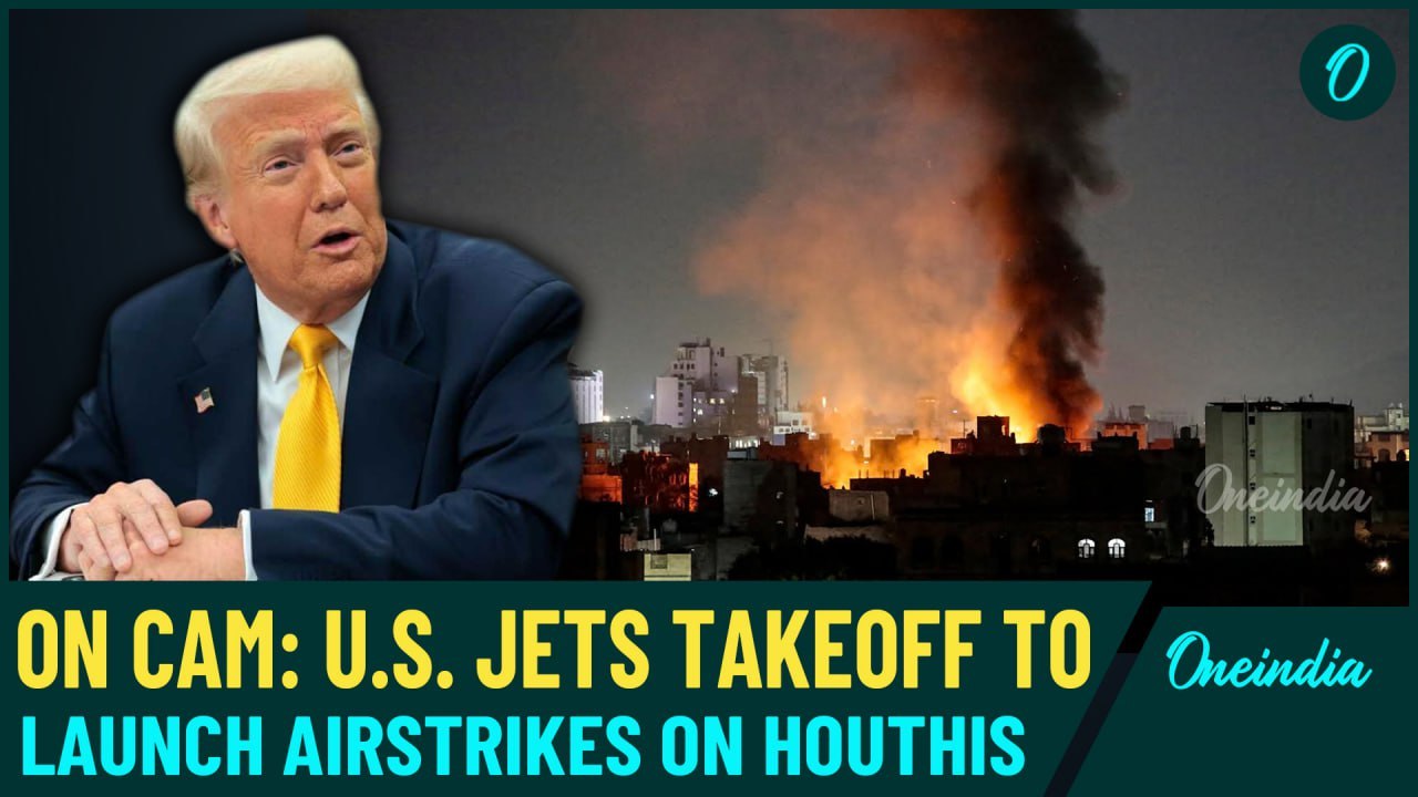 Watch Now: U.S. Air Strike on Sanna|CENTCOM footage released| Houthis strongholds Targeted