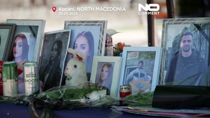 Les victimes de l'incendie de la discothèque de Macédoine du Nord enterrées