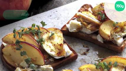 Toasts croustillants de chèvre et pomme
