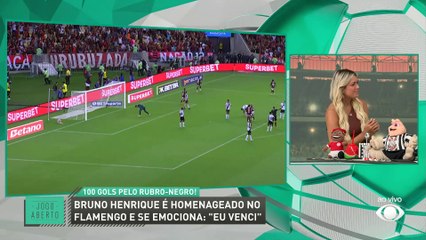 ‘É raro isso’, diz Renata Fan sobre os marca de Bruno Henrique no Flamengo