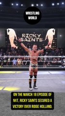 Ricky Saints defeated Ridge Holland on WWE NXT.
