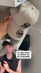 À quoi sert cet autocollant sur les casquettes ?