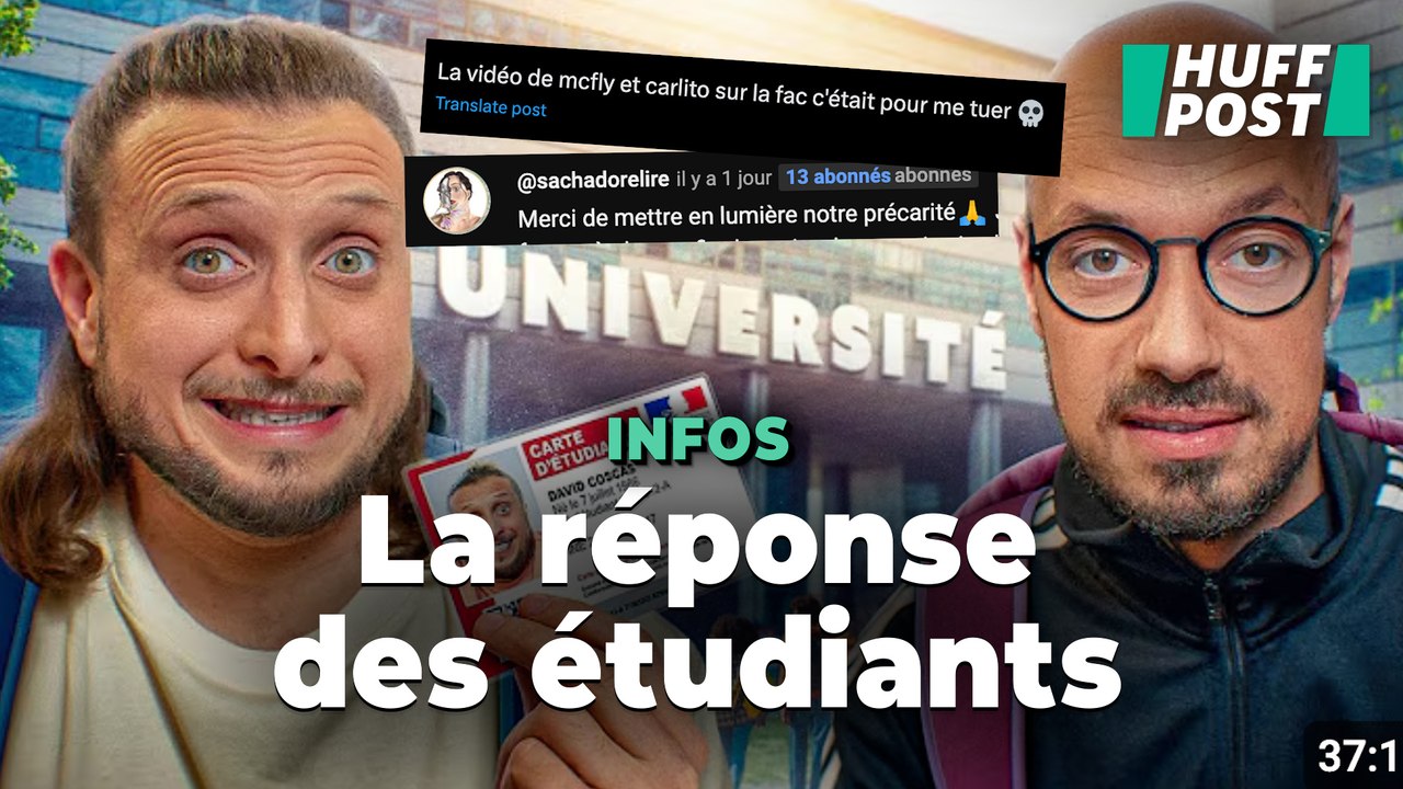Ces étudiants répondent à McFly et Carlito après leur « immersion à la fac »