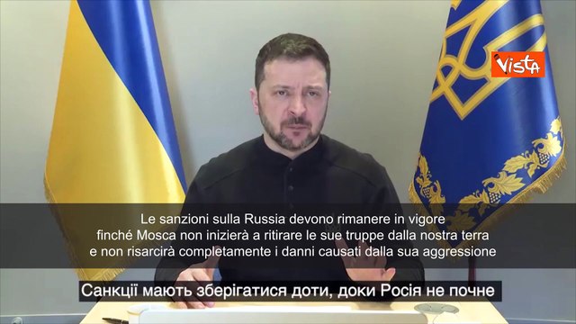 Giuerra Ucraina, Zelensky a Consiglio Ue: Mantenere sanzioni contro Russia, sono necessarie