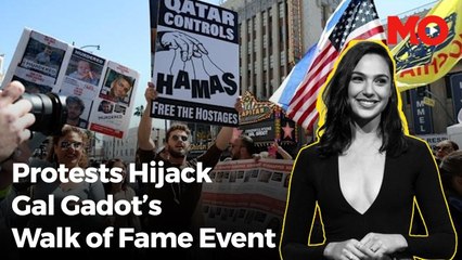 Gal Gadot's walk of fame ceremony turns into protest site