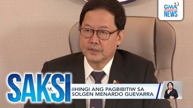 PBBM, 'di hinihingi ang pagbibitiw sa puwesto ni SolGen Menardo Guevarra | Saksi