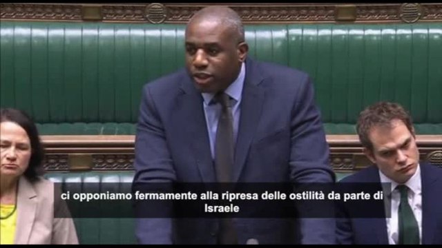 Regno Unito chiede stop ostilità Israele: Vogliamo cessate il fuoco