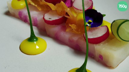 Tartare de cabillaud aux fruits de la passion et radis