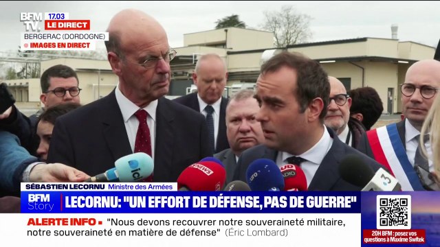 Sébastien Lecornu, ministre des Armées: Il n'y a pas d'effort de guerre (…) Il y a un effort de défense