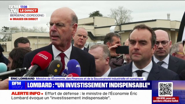 Placement d'épargne pour la défense: Un investissement qui va être très sûr , détaille Éric Lombard, ministre de l'Économie
