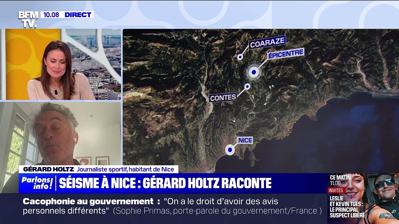 Résidant désormais à Nice, Gérard Holtz s'est exprimé sur l'antenne de BFMTV au sujet du récent séisme qui a touché le département des Alpes-Maritimes.