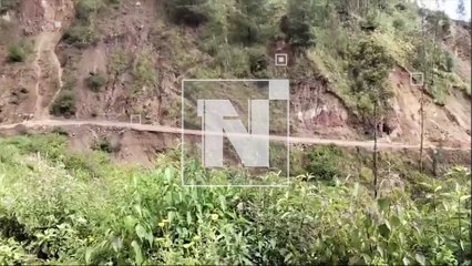 Deslizamientos y derrumbes en la carretera Vinto – Independencia en Cochabamba