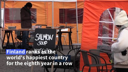 Finland ranked world's happiest country eight years in a row