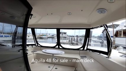 Luxury Motor Catamaran for Sale - Aquila 48 Main Deck