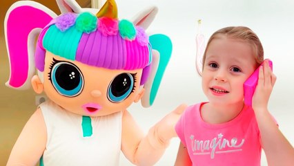 Nastya is going to a party for girls and princesses