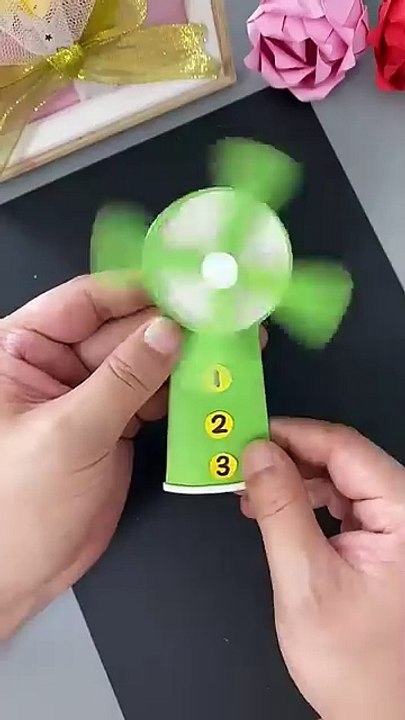 Summer Craft: Table Fan Out of Cardboard at Home - DIY Crafts