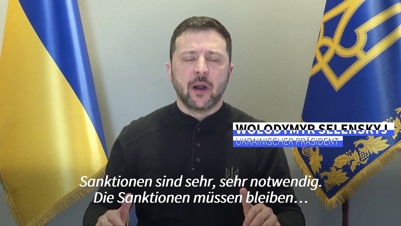 Selenskyj drängt EU-Gipfel: Sanktionen gegen Russland müssen bleiben