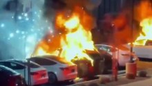 Teslas set on fire in Las Vegas