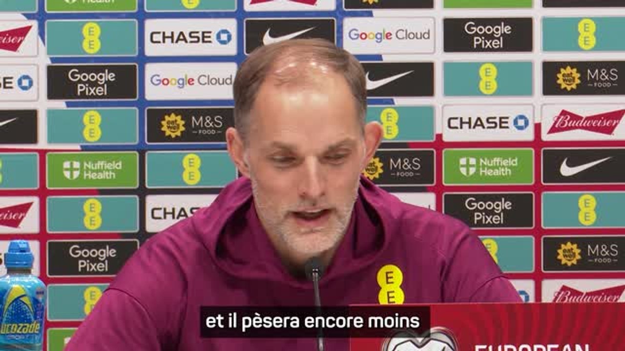 Angleterre - Tuchel : "Le maillot anglais n'est pas lourd à porter"