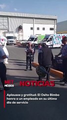 Con un homenaje especial, Grupo Bimbo despidió a un trabajador ejemplar en su último día de servicio.