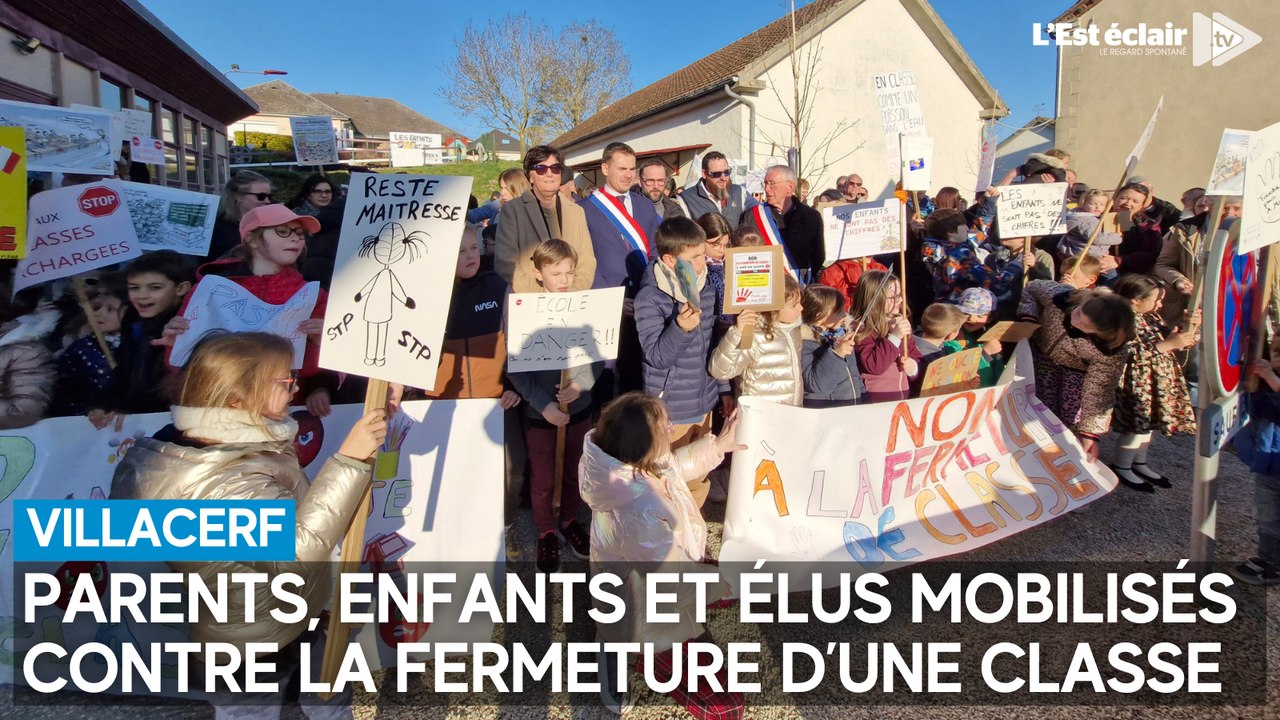 Villacerf : parents d’élèves et écoliers une nouvelle fois mobilisés contre la fermeture d’une classe