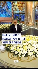 Iran FM says Trump's nuclear talks letter 'more of a threat'