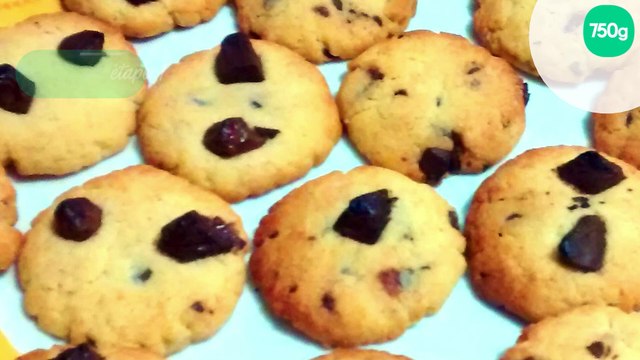 Cookies savoureux et moelleux aux pépites de chocolat
